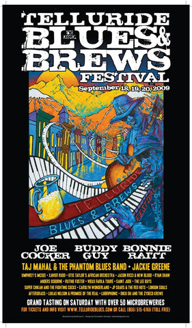 2009 Telluride Blues & Brews Festival Poster