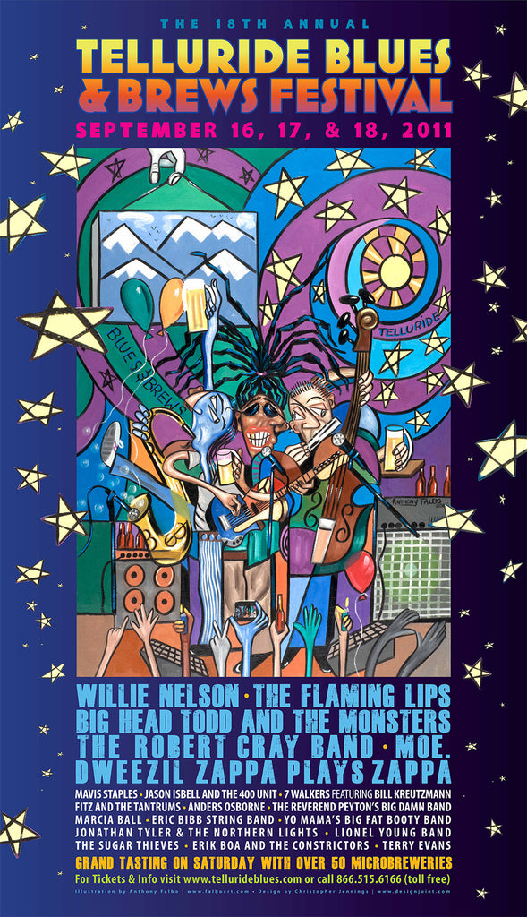 2011 Telluride Blues & Brews Festival Poster