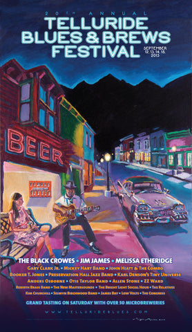 2013 Telluride Blues & Brews Festival Poster