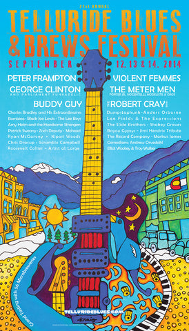 2014 Telluride Blues & Brews Festival Poster