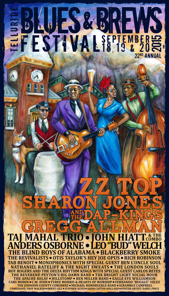2015 Telluride Blues & Brews Festival Poster