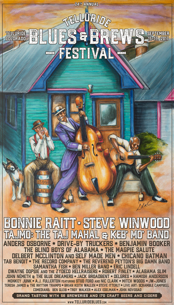 2017 Telluride Blues & Brews Festival Poster