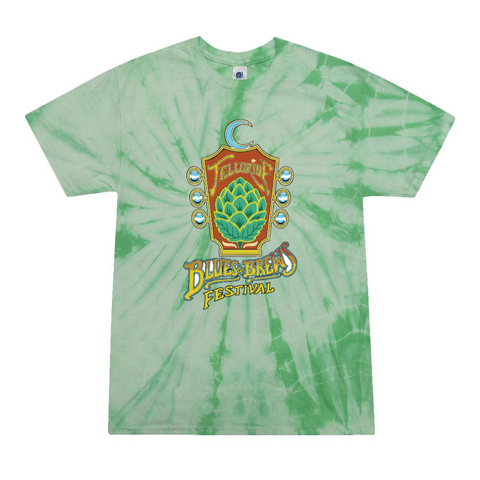Spider Mint Tie Dye Guitar Shirt
