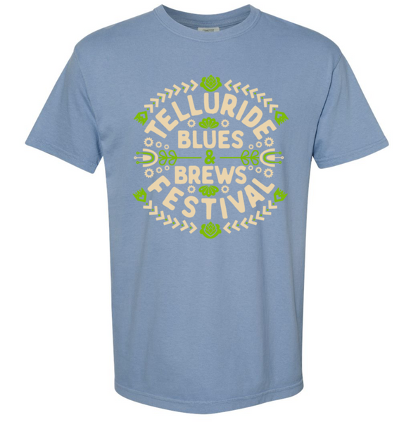 Washed Denim Folk Shirt