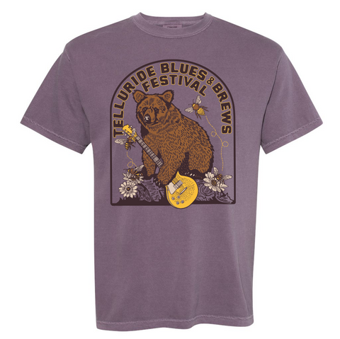 Wine Bear Guitar Shirt