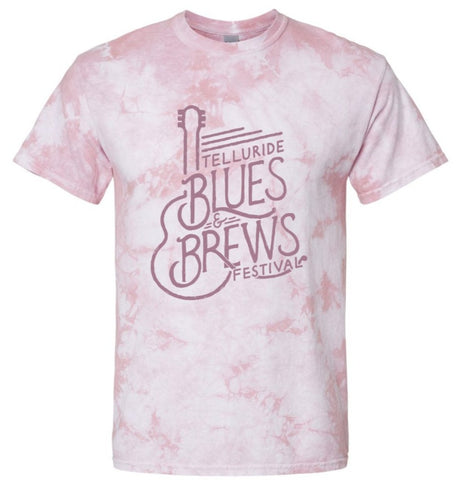 Rose Tie Dye Guitar Lines Shirt