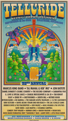 2026 Telluride Blues & Brews Festival Poster PRE-ORDER