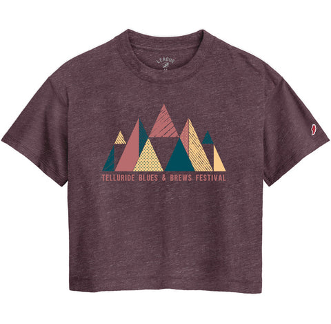 Ladies Heather Dusty Rose Midi Tee