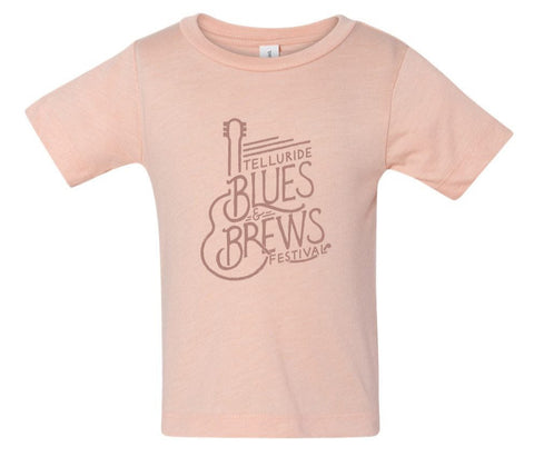 Baby Peach Guitar Lines Shirt