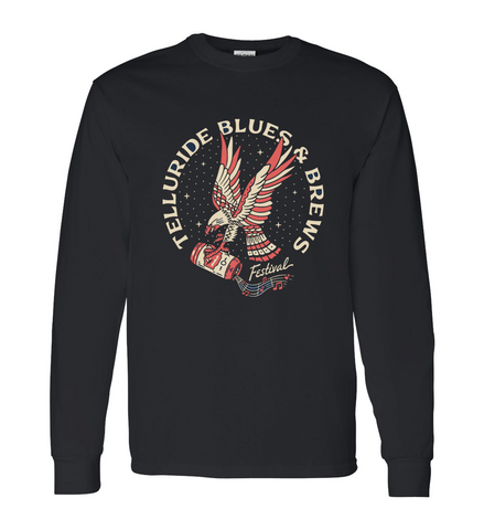 Black Long Sleeve Eagle with Beer Shirt