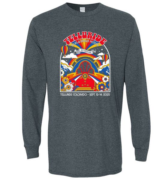 Dark Heather 2025 Long Sleeve Poster Shirt