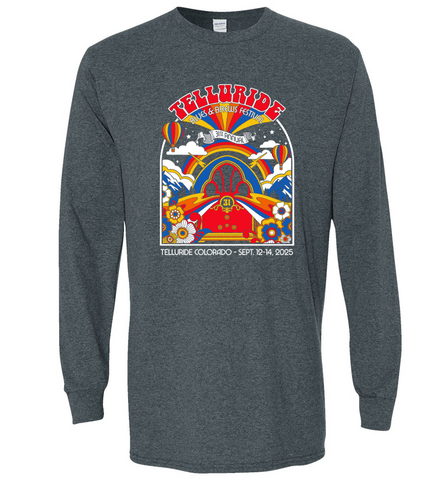 Dark Heather 2025 Long Sleeve Poster Shirt