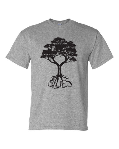 Sports Grey Blues Tree Shirt