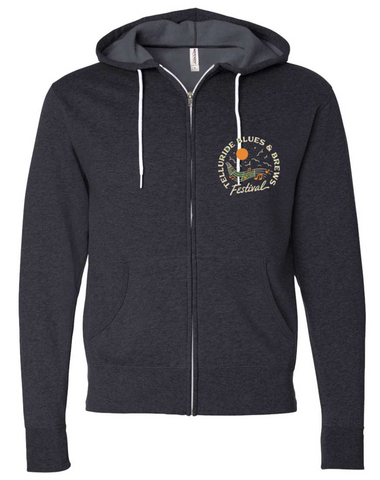 Alpine Green Zip-Up Hoodie