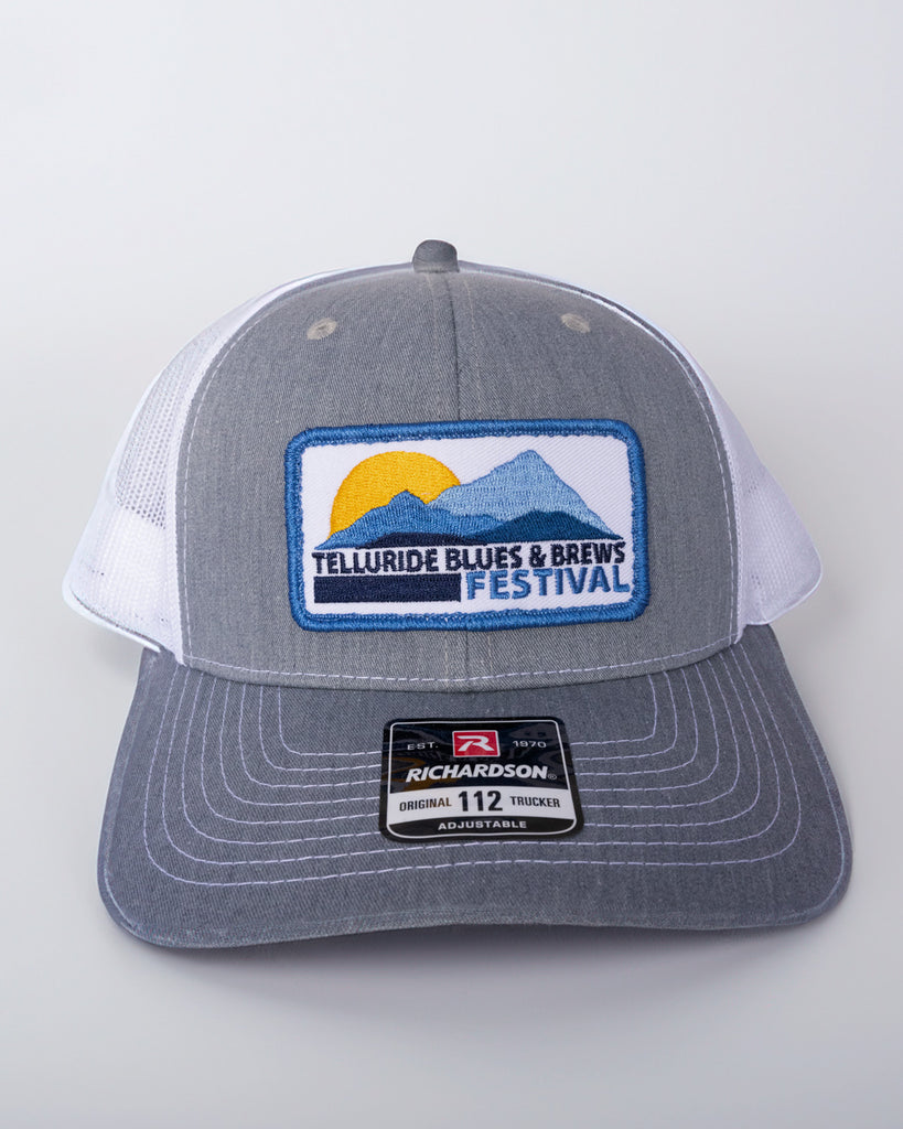 Heather Grey/White Classic Patch Hat