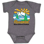 Infant Granite Heather Summer Camp Body Suit