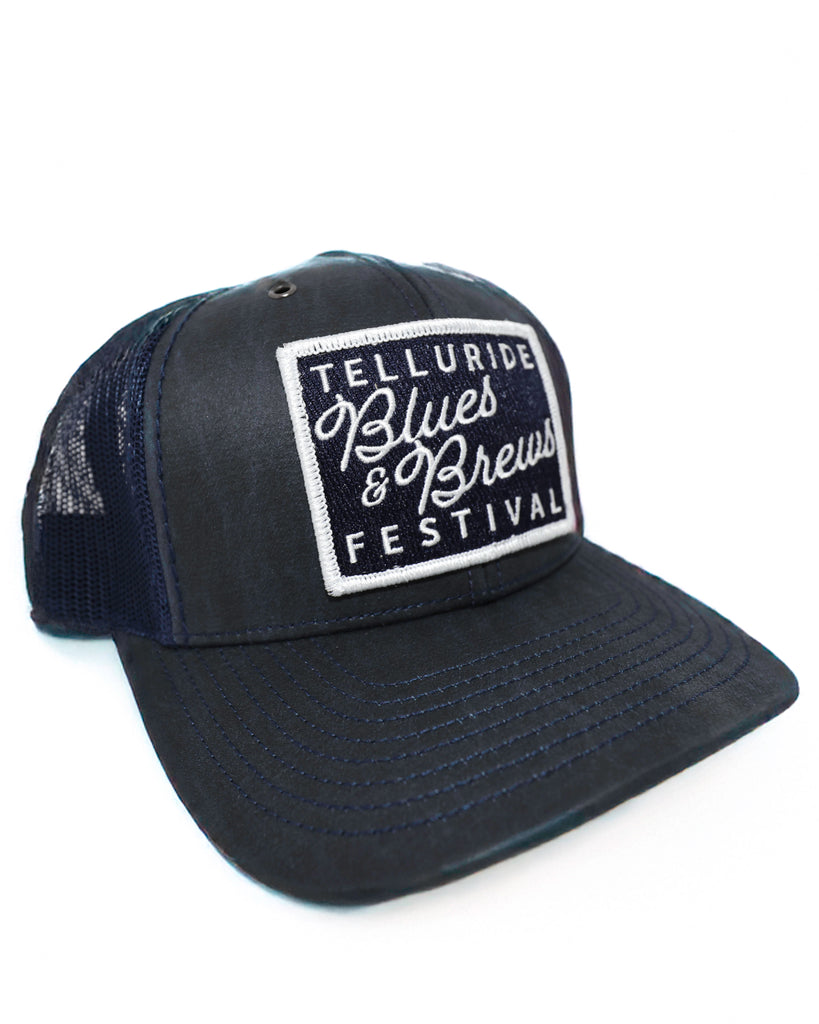 Navy Trucker Hat with Patch