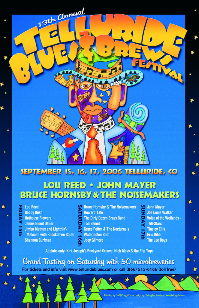 2006 Telluride Blues & Brews Festival Poster