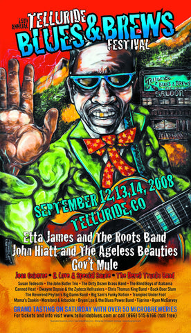 2008 Telluride Blues & Brews Festival Poster