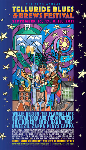 2011 Telluride Blues & Brews Festival Poster