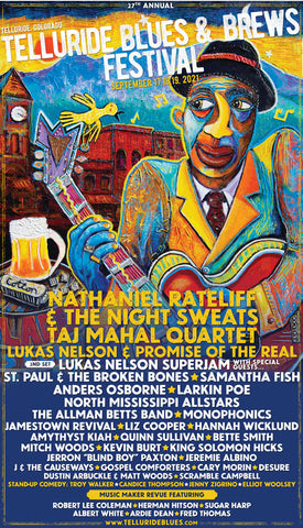 2021 Telluride Blues & Brews Festival Poster