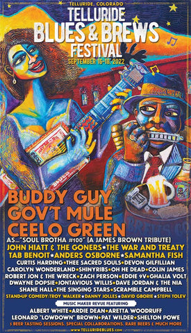 2022 Telluride Blues & Brews Festival Poster